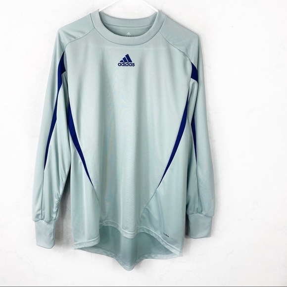 [Adidas] Blue Goalkeeper Jersey - Picture 1 of 2